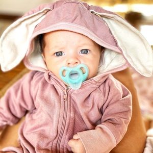 City Mouse Bunny hooded romper